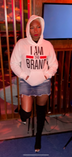 "I AM THE BRAND" Hoodie (White)
