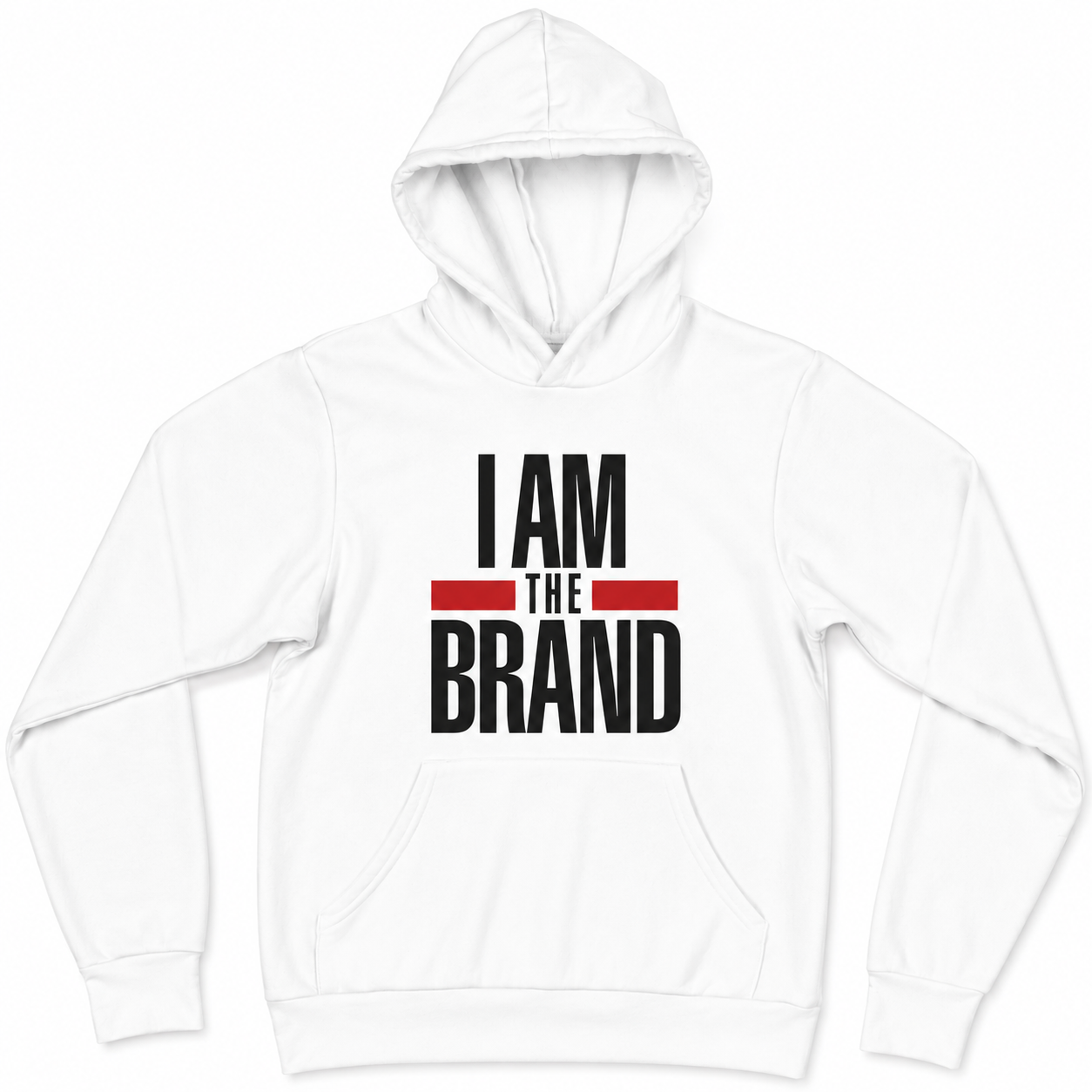 "I AM THE BRAND" Hoodie (White)